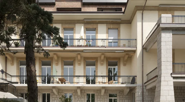 Historic hospital building revived with 24 apartments featuring exceptional views.