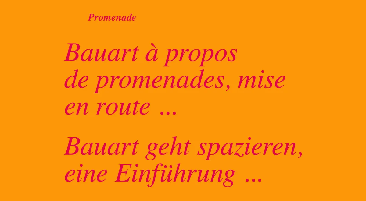Promenades