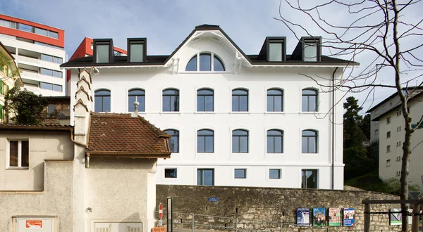 Historic factory converted into workspaces in the Ecoparc neighbourhood.