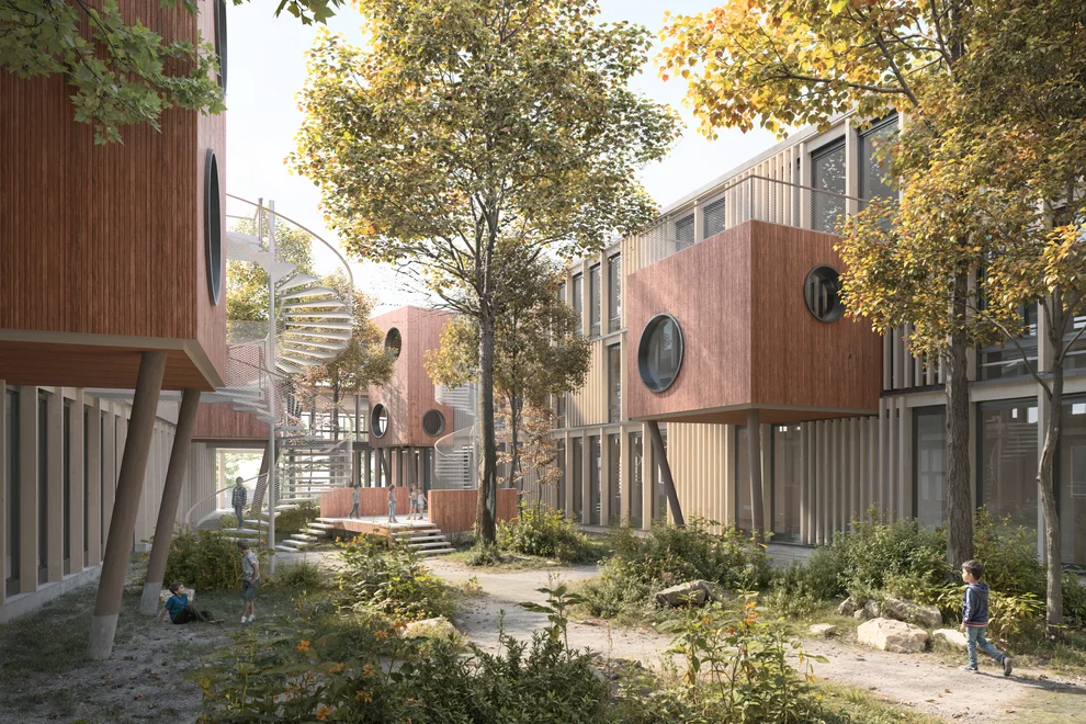 Wettbewerb für den Schulkomplex Viererfeld in Bern